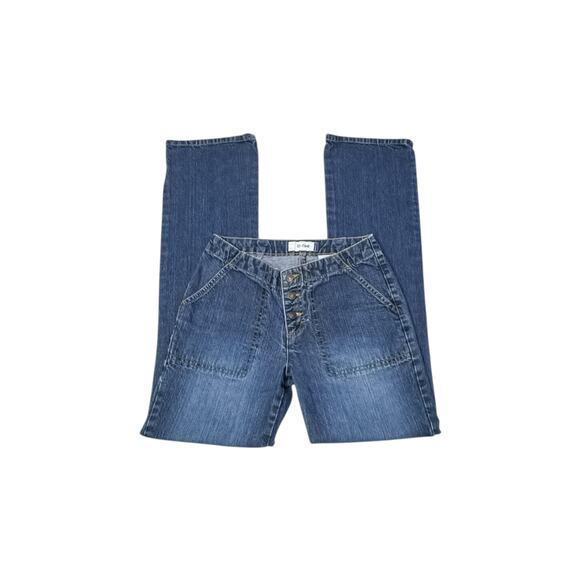 Jordache Y2K Low-Rise Flare Jeans - Size 3/4 - Picture 1 of 6